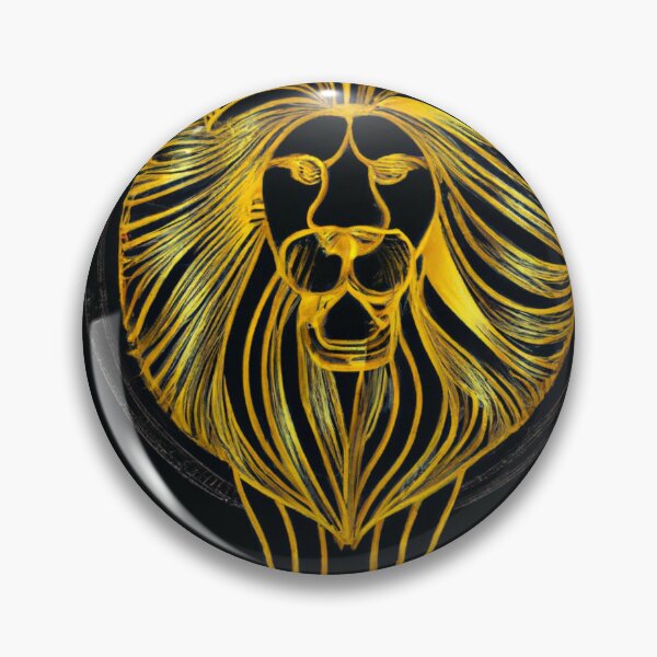 Item preview, A stepping yellow lion designed and sold by Drake Lewdly.