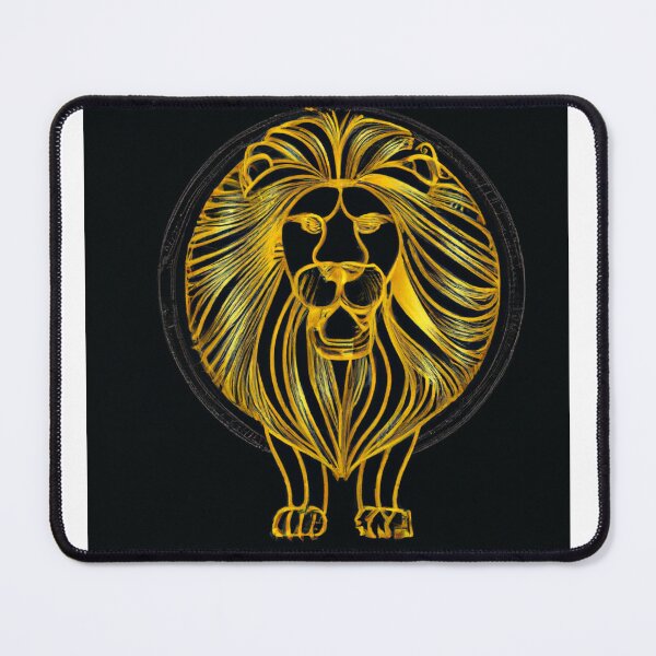 Item preview, A stepping yellow lion designed and sold by Drake Lewdly.