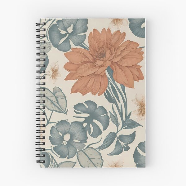 Item preview, Colored lithography style floral pattern designed and sold by twisted-dot.