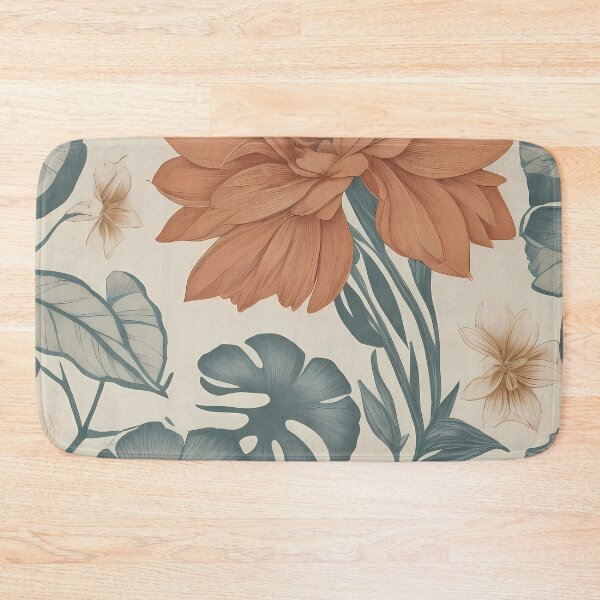 Item preview, Colored lithography style floral pattern designed and sold by twisted-dot.