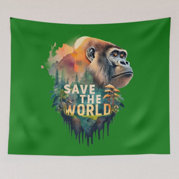 Item preview, Endangered Species Matter - Nature Protection Art designed and sold by Emaga Digital Studio.