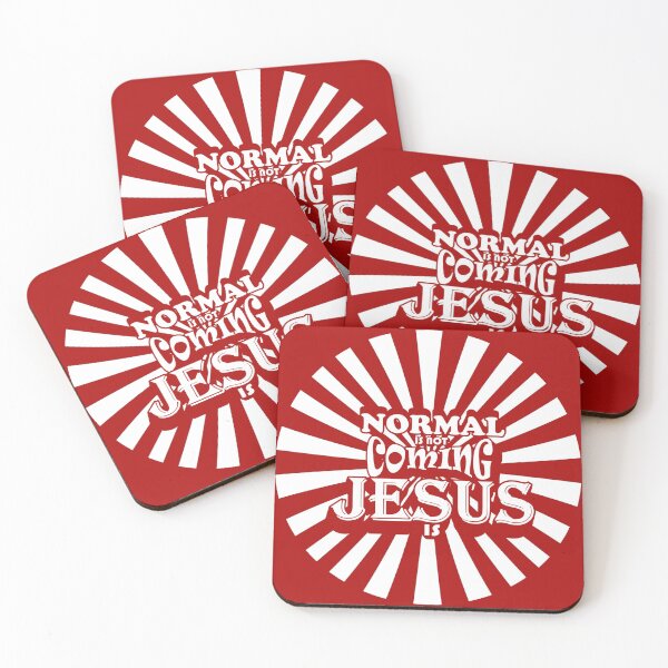 Item preview, normal is not coming back jesus is - white circular design designed and sold by ZechJohnRB.