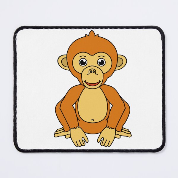 Item preview, Smiling Monkey cute happy animal  designed and sold by micarto.