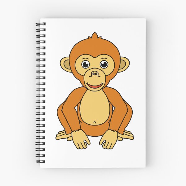 Item preview, Smiling Monkey cute happy animal  designed and sold by micarto.