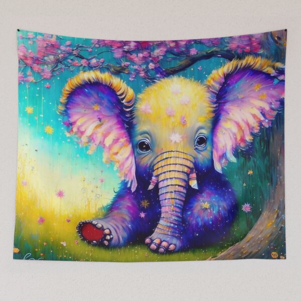 Item preview, A very pretty cute magical baby elephant designed and sold by M-Y-A-R-T-.