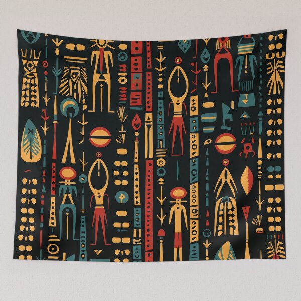 Item preview, African tribal abstract style designed and sold by annabubster.