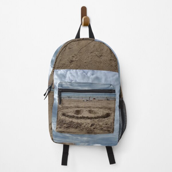 Item preview, Beach makes you happy - smiling face drawn in sand designed and sold by Binas-gallery.