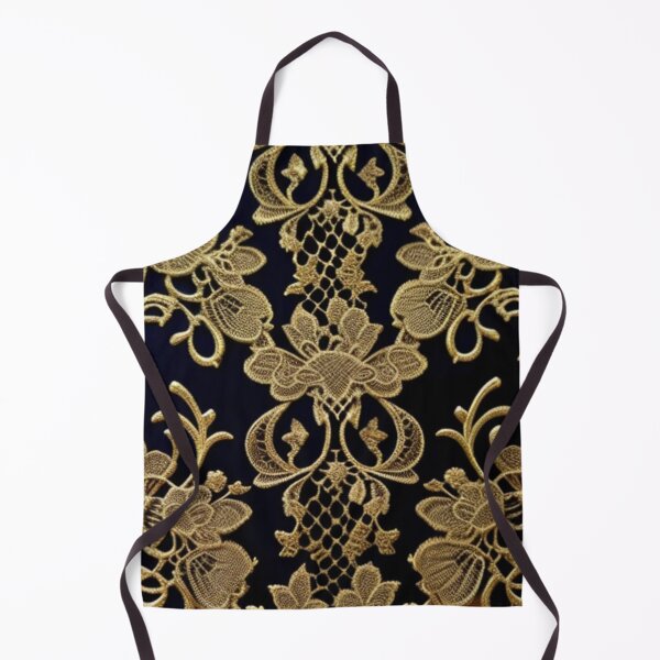 Item preview, Gold on black lace designed and sold by Roxburylane.