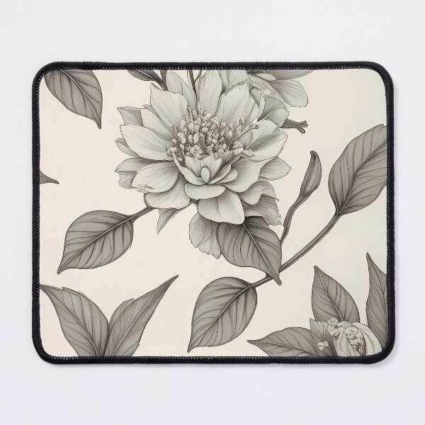 Item preview, flowers and leaves in classic lithographic style designed and sold by twisted-dot.