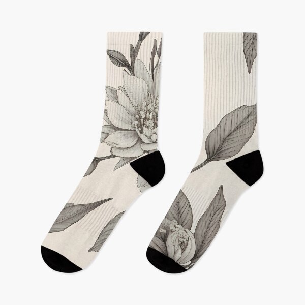 Item preview, flowers and leaves in classic lithographic style designed and sold by twisted-dot.