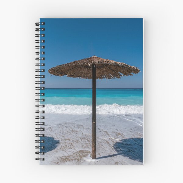 Item preview, A straw topped Beach Umbrella on Lefkada designed and sold by JoSowden.
