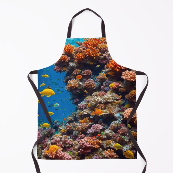 Item preview, Colorful coral reef with colorful fish designed and sold by M-Y-A-R-T-.