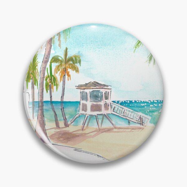 Item preview, Fort Lauderdale Beach Wave Promenade in Early Morning Sun designed and sold by artshop77.
