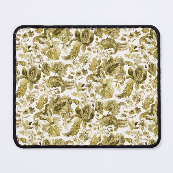 Item preview, Jacobean flower ramage watercolor designed and sold by Alessandro Remo Mazzoni Remotextiles.