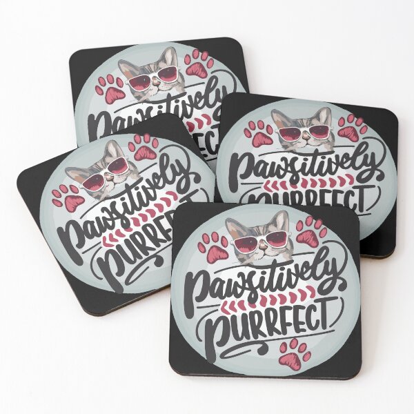Item preview, Pawsitively Purrfect Cute Cat Pun - Pets Puns and Quotes designed and sold by CoffeeJoeMugs.