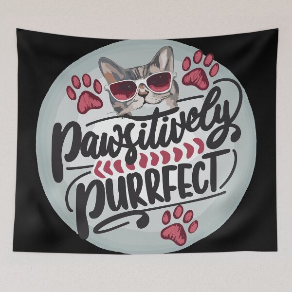Item preview, Pawsitively Purrfect Cute Cat Pun - Pets Puns and Quotes designed and sold by CoffeeJoeMugs.