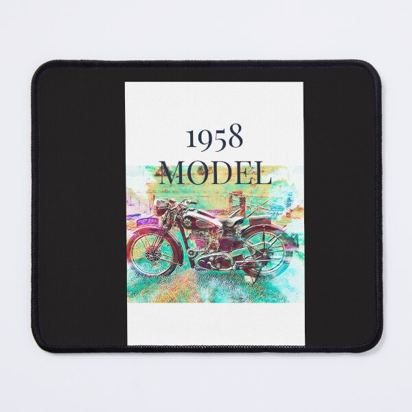 Item preview, BSA VINTAGE MOTORCYCLE 1958 PASTEL VERSION  designed and sold by Opalbluerose.