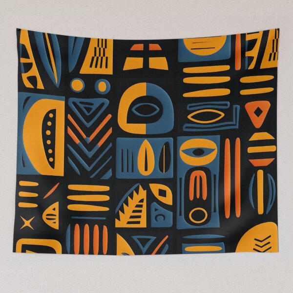 Item preview, African tribal abstract style designed and sold by annabubster.