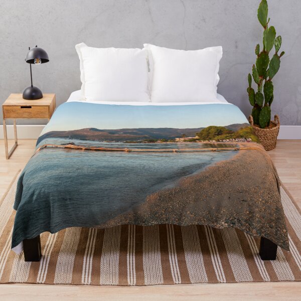 Item preview, Golden Sunrise Serenity: Nidri Beach, Lefkada – Tranquil Morning Bliss designed and sold by JoSowden.