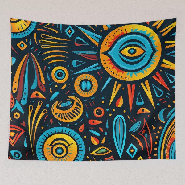 Item preview, African tribal abstract style designed and sold by annabubster.