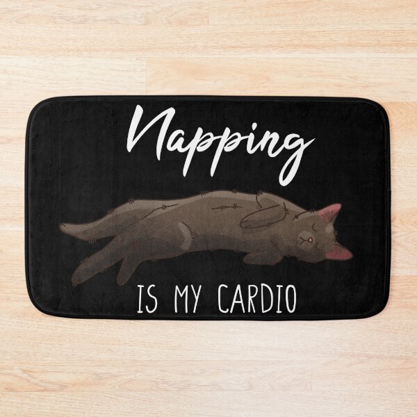 Item preview, Napping is my cardio - Chocolate British Cat designed and sold by FelineEmporium.