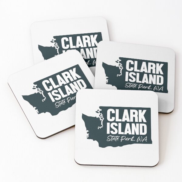 Item preview, Clark Island State Park Washington Map designed and sold by bivenart.