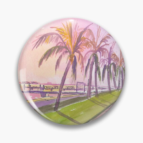 Item preview, Sunset on Palm Beach Florida Lake and Bikeway designed and sold by artshop77.