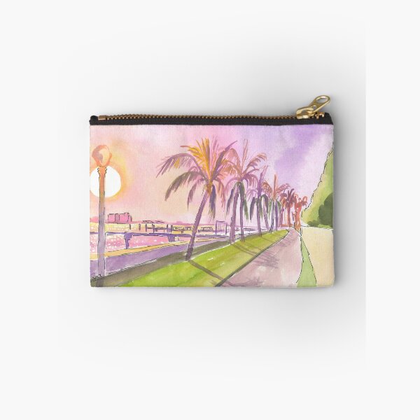 Item preview, Sunset on Palm Beach Florida Lake and Bikeway designed and sold by artshop77.