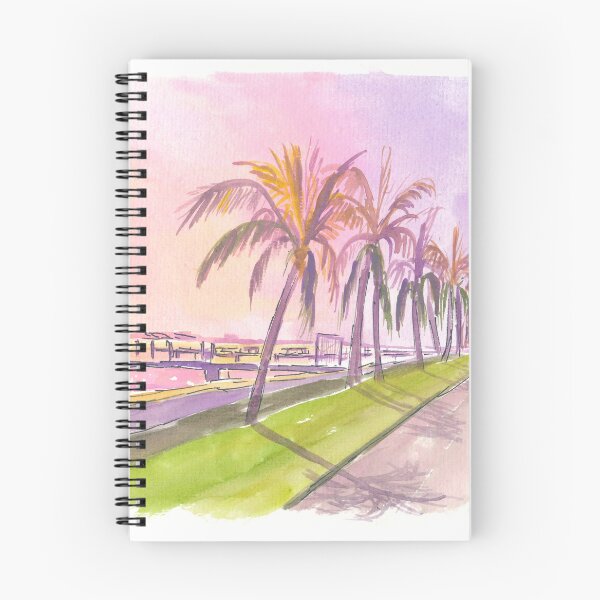 Item preview, Sunset on Palm Beach Florida Lake and Bikeway designed and sold by artshop77.