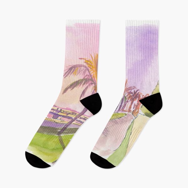 Item preview, Sunset on Palm Beach Florida Lake and Bikeway designed and sold by artshop77.
