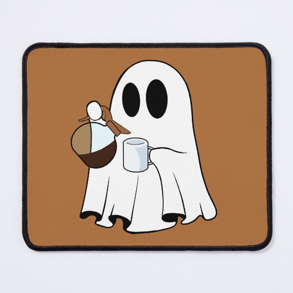 Item preview, Ghost Just Living and Having Fun Drinking Coffee designed and sold by Charcoalart.