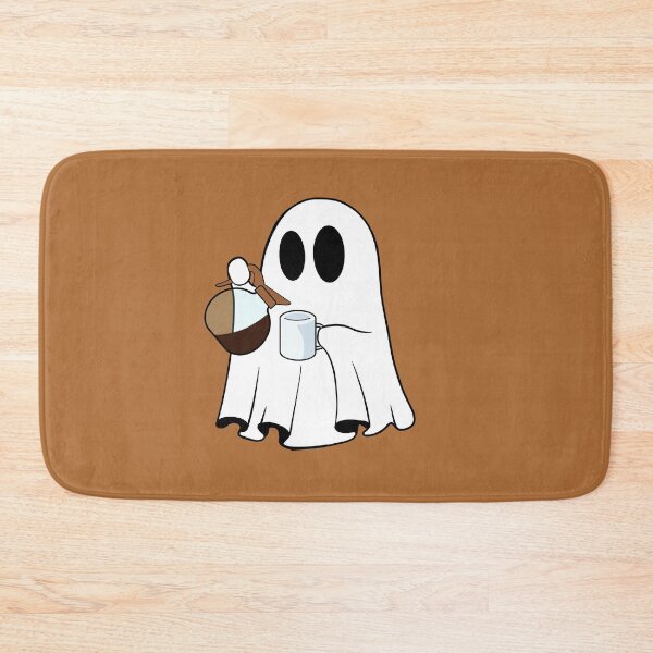 Item preview, Ghost Just Living and Having Fun Drinking Coffee designed and sold by Charcoalart.