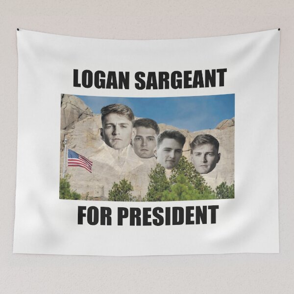 Item preview, F1 Driver Logan Sargeant for President - On Mount Rushmore designed and sold by PoleToWin.