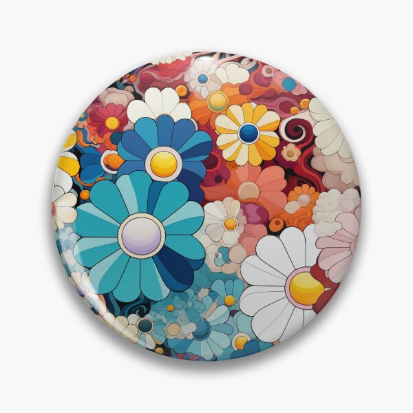 Item preview, Colorful Flower Wave Pattern designed and sold by ToonBrunnette.