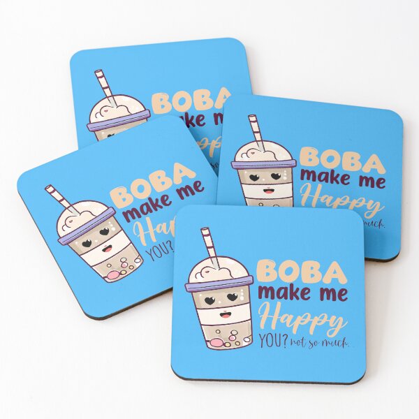 Item preview, BOBA MAKE ME HAPPY designed and sold by TeeTeknology.