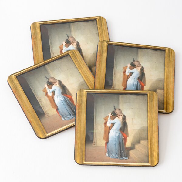 Item preview, Milan, Italy - Brera antique painting museum. The Kiss - Il Bacio - by Francesco Hayez, 1859 designed and sold by Paolo Modena Photography    -   Fine Italian Art.