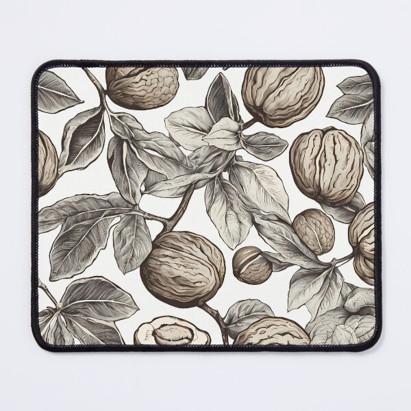 Item preview, Leaves and walnuts pattern in classic lithographic style designed and sold by twisted-dot.