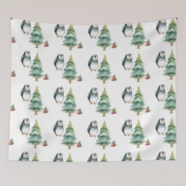 Item preview, Penguin Wonderland: A Cozy Christmas with Adorable Penguins designed and sold by qoodesignstudio.