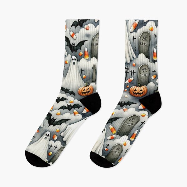 Artikelvorschau, Eerie Spooky Halloween Pattern - Creep into the Night entworfen und verkauft von The-Library.