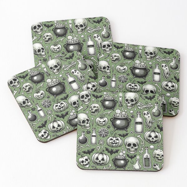Item preview, Spooky Halloween Pattern - Embrace the Eerie designed and sold by The-Library.