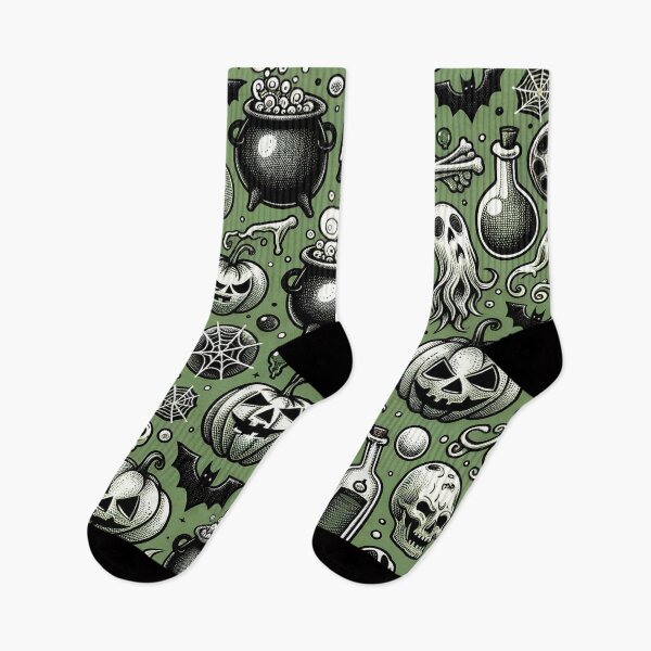 Item preview, Spooky Halloween Pattern - Embrace the Eerie designed and sold by The-Library.