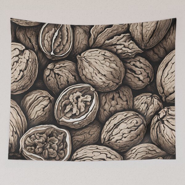 Item preview, Pile of walnuts in classic lithographic style designed and sold by twisted-dot.