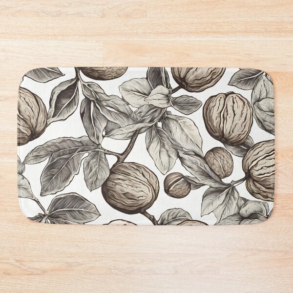 Item preview, Leaves and walnuts pattern in classic lithographic style designed and sold by twisted-dot.