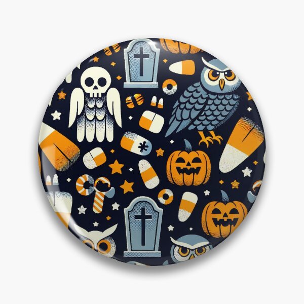 Artikelvorschau, Spooky Halloween Pattern - Embrace the Eerie Charm entworfen und verkauft von The-Library.