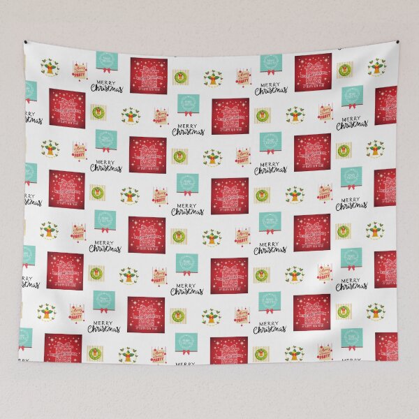 Item preview, Beautiful illustrations to wish Merry Christmas designed and sold by huape.