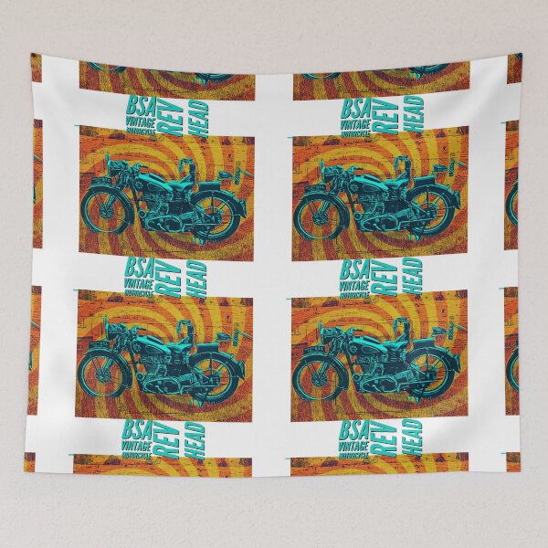 Item preview, BSA VINTAGE MOTORCYCLE REV HEAD  designed and sold by Opalbluerose.
