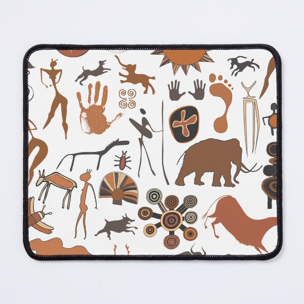 Item preview, Cave paintings - figures, animals, symbols designed and sold by siloto.