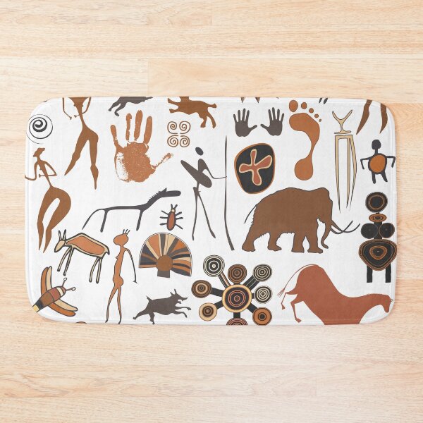 Item preview, Cave paintings - figures, animals, symbols designed and sold by siloto.