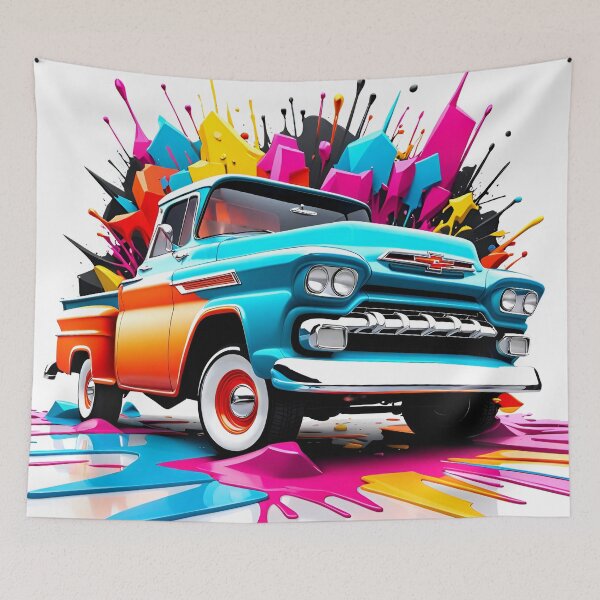 Item preview, Flashy chevy Apache classic vintage pickup truck 1959 designed and sold by Martymcflay.