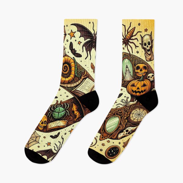 Item preview, Spooky Halloween Pattern - Embrace the Haunting Aesthetic designed and sold by The-Library.